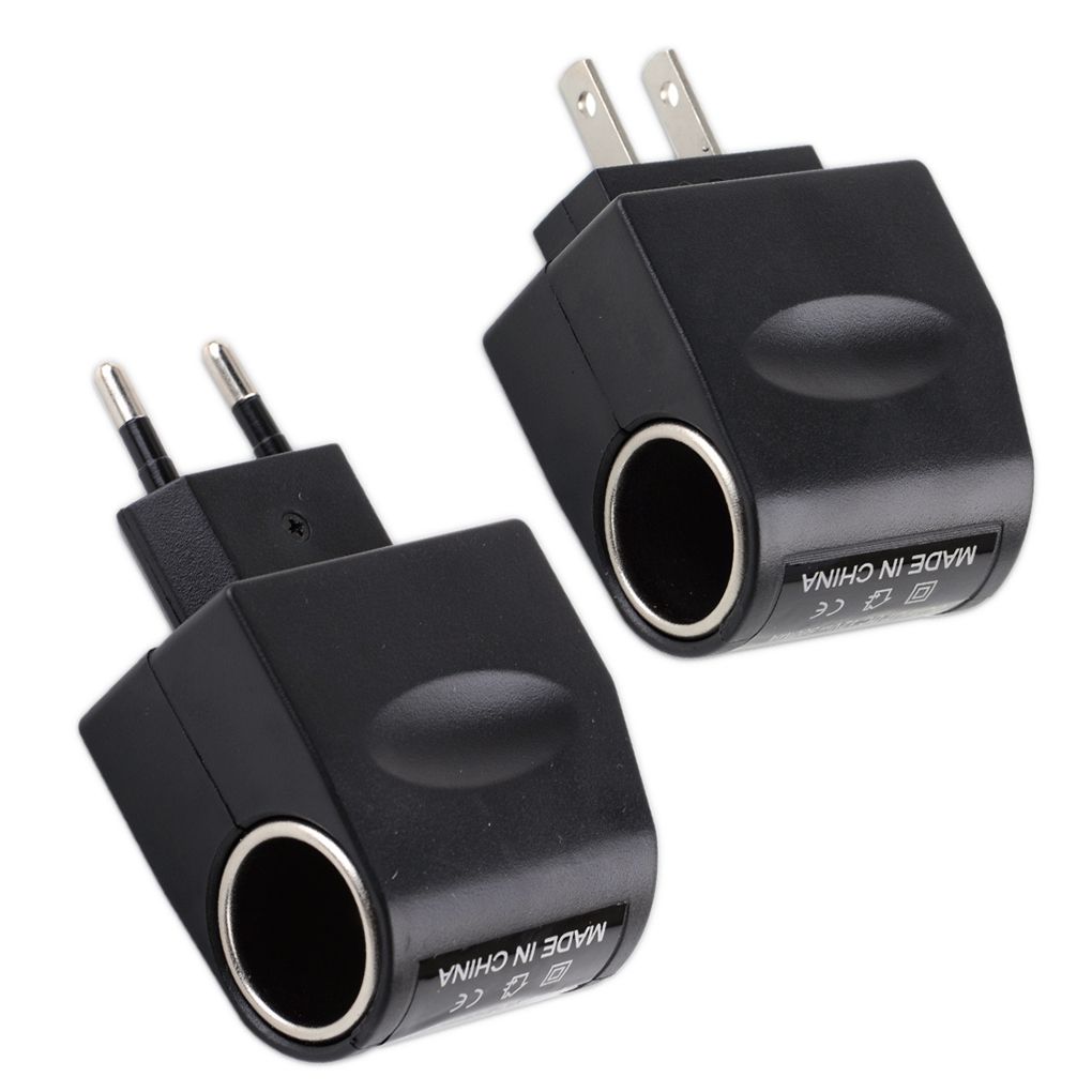 Cargador de coche para el hogar, encendedor de cigarrillos, 110V-220V CA a 12V CC, adaptador de corriente automático, enchufe convertidor