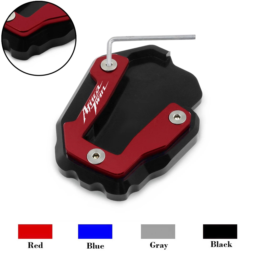Motorcycle CNC Kickstand Foot Side Stand Extension Pad Support Plate For Honda CRF1100L CRF 1100 L L4 Africa Twin 2020-2025 2024