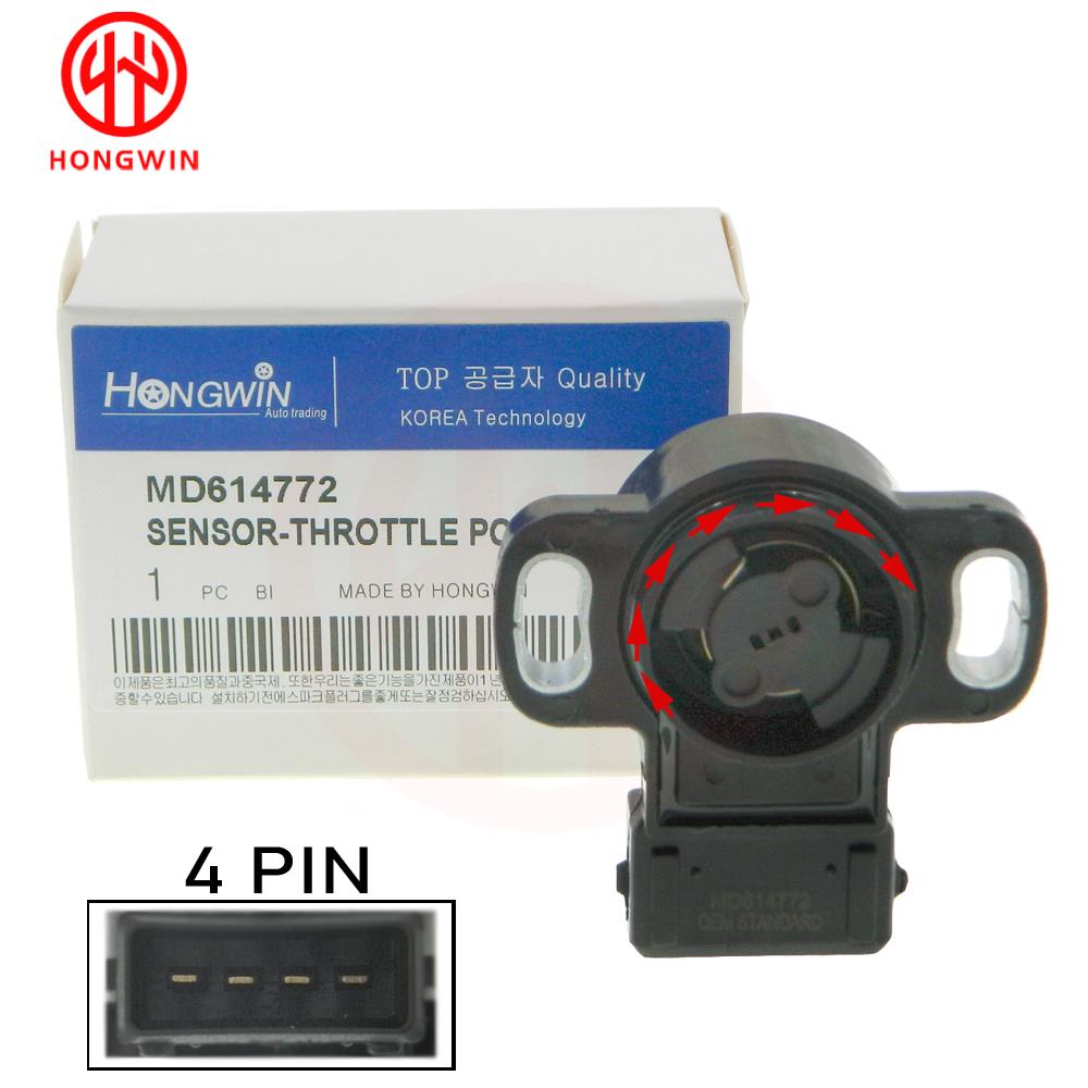 MD614772 Throttle Posisi Sensor Cocok MITSUBISHI 3.5L V6/1.8L 2.4L L4 19971998 1999 2000 2001 2002 MD614734,TH247,TPS4073