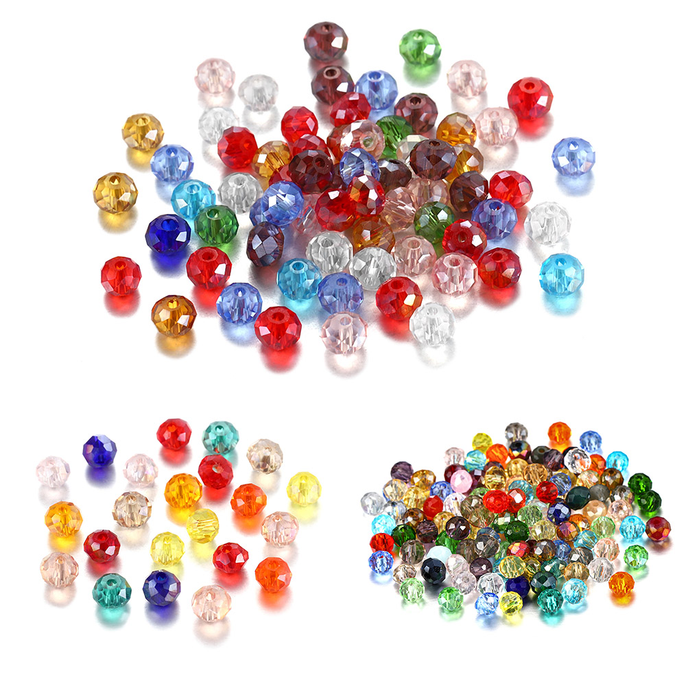 70-300Pcs 4Mm Glas Kralen Ronde Kristal Kralen Transparant Spacer Kralen Voor Armband Sieraden Maken Diy Accessoires groothandel