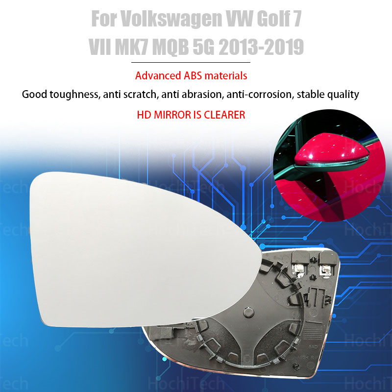 Zamiennik lewego i prawego podgrzewanego zewnętrznego lusterka wstecznego do Volkswagen VW Golf 7 VII MK7 MQB 5G 2013-2019