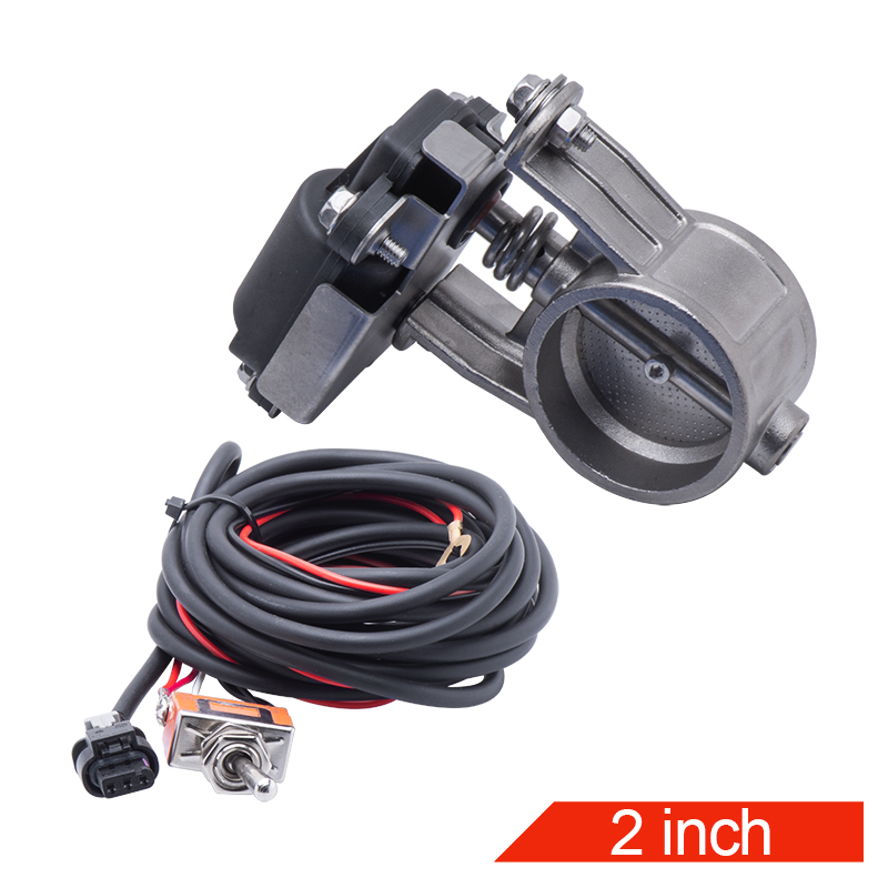 Válvula de escape de Control eléctrico automático Universal, 51, 60, 63, 70, 76 y 89MM, recorte de baja presión con interruptor para bajante Catback