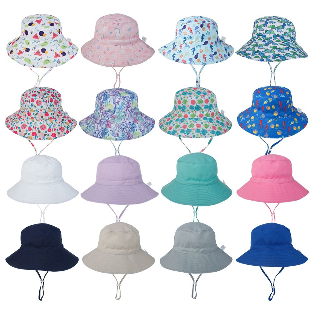 Boné de praia anti uv para meninos e meninas de 0 a 8 anos