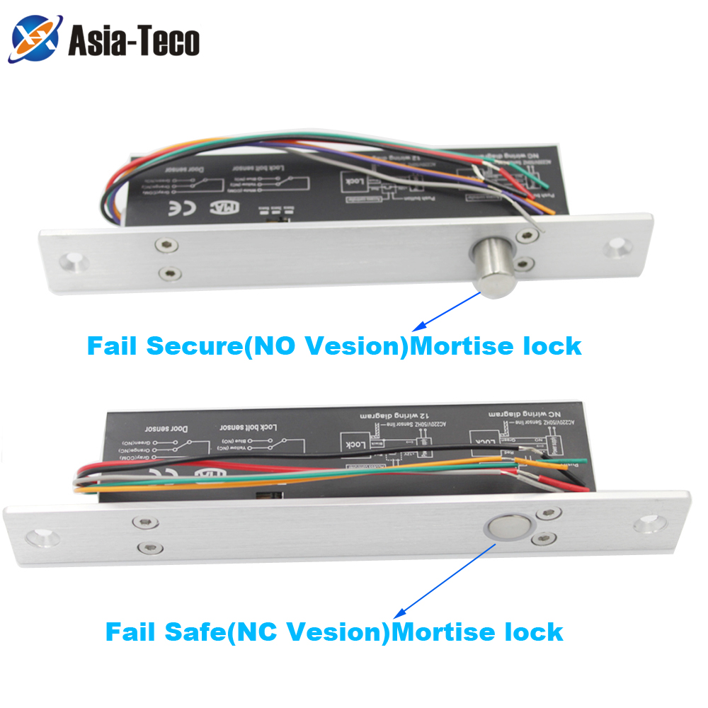 Electric Lock Magnetic Output with Time delay DC 12V Fail Safe fail Secure Bolt Mortise Door Lock NC/NO Electronic Door Lock