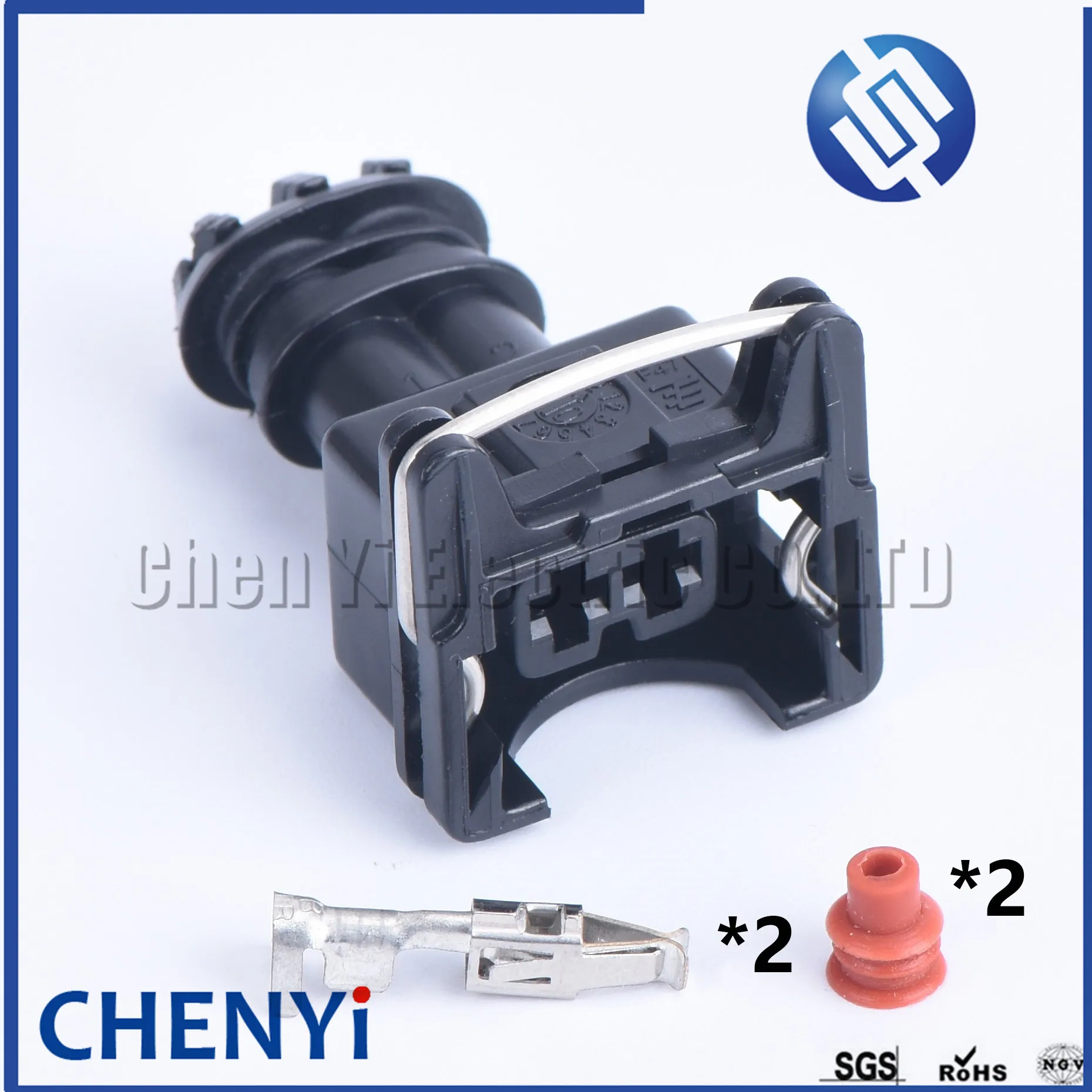 5 juegos de conector de cable eléctrico impermeable de repuesto hembra serie efi de 2 pines enchufe de inyector de combustible EV1 282762 -1 282189 -1