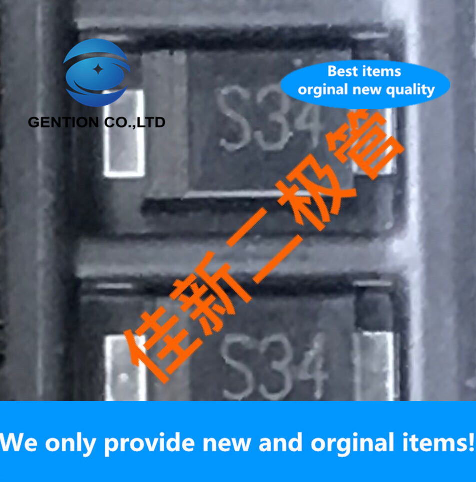 50 Pcs 100% Nieuwe Originele B340AF SM340AF 3A40V Laagspanning Drop Schottky Diode Smaf Zeefdruk S34