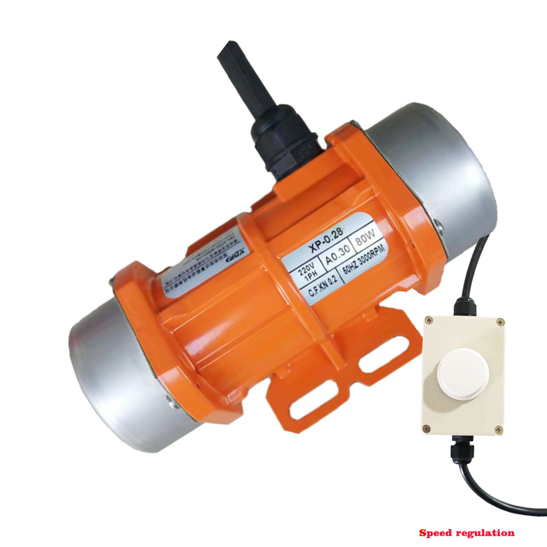 220V Motor Getaran Beton dan Pengendali Kecepatan AC Fase Tunggal 15W ~ 150W Pengocok Layar Bergetar Industri Tahan Air