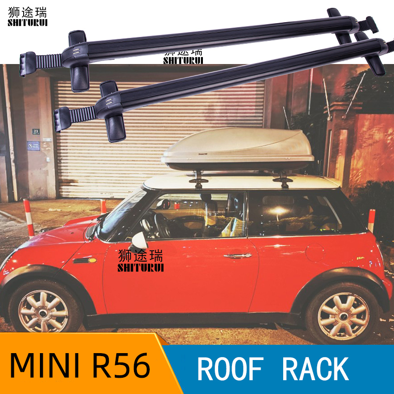 Barras de techo para mini Cooper S R56 2006-2013 CLUBMAN (R55), barras laterales de aleación de aluminio, rieles cruzados, portaequipajes, 2 uds.