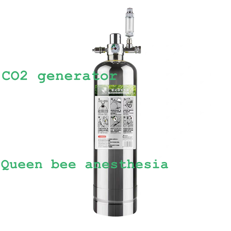 1 Litre CO2 Generator System Kit Beekeeping Queen Artificial Insemination Queen Bee Anesthesia Stainless Steel CO2 Generator