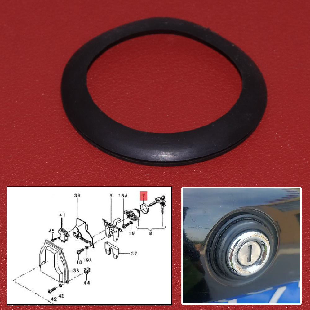 JEAZEA 161827527 Cincin Karet Seal Lock Boot Tutup Palka Tailgate Fit untuk VW Scirocco 2 Jetta MK1 Golf Polo Santana Quantum Vanagon
