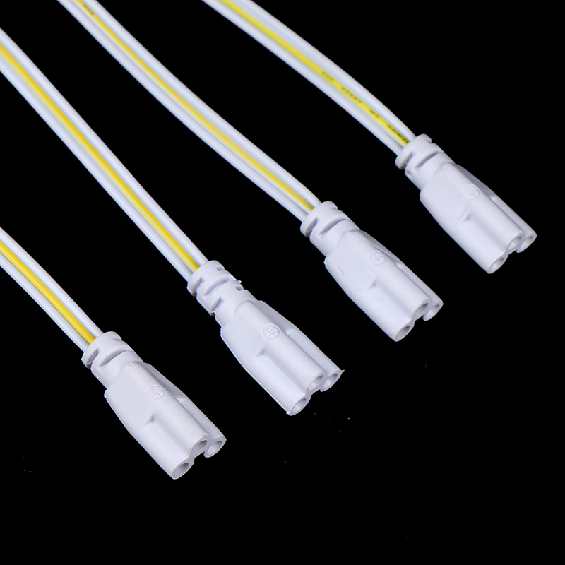 LED tubo lâmpada conector do cabo, fio de extremidade dupla, luz LED, 3 pinos, 20 cm, 30 cm, 50 cm, 100cm, T4, T5, T8, 2.5A, 0-250V