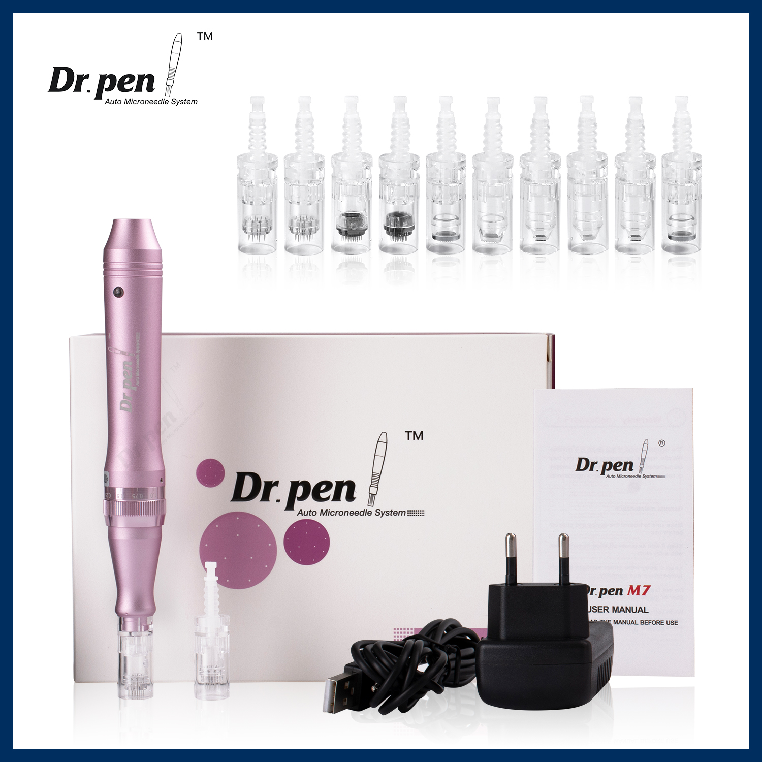 Elétrico Dr. Caneta ultima m7 profissional micro agulha caneta derma caneta tatuagem mesoterapia máquina cuidados com a pele dispositivo microagulhamento