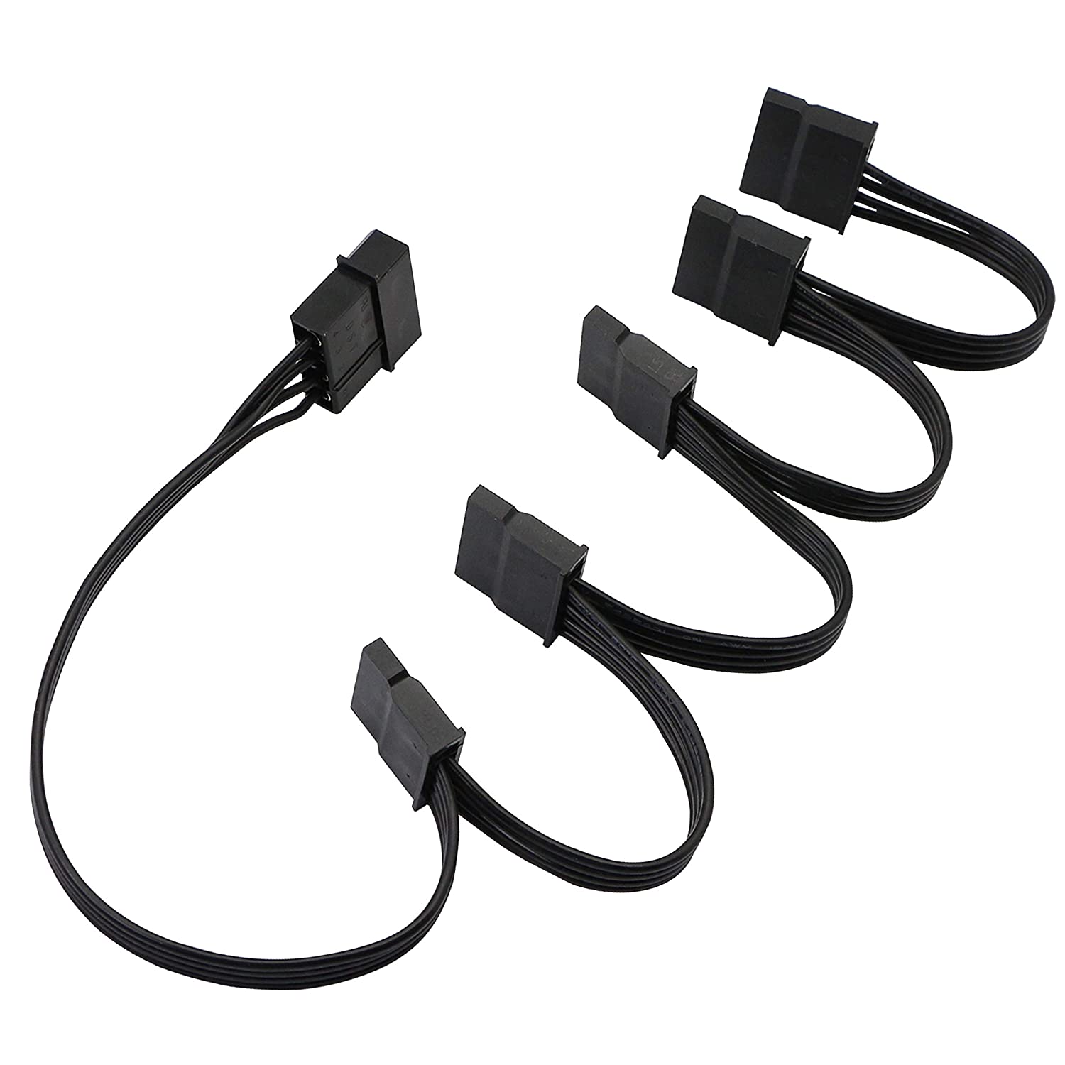 Molex 4pin IDE 1 auf 5 SATA 15Pin Festplatte Netzteil Splitter Kabel für DIY PC Sever 4-pin auf 15-pin Power 60CM