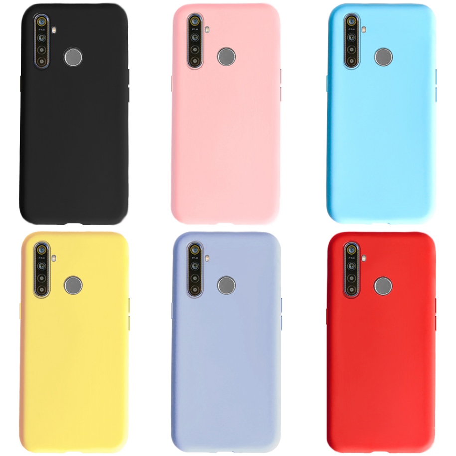 Vloeibare siliconen hoes voor Realme 5 5i 5Pro Case Bumper Luxe TPU Soft Back Shell voor OPPO Realme 5 Pro 5i 5S Matte hoesjes Realme5