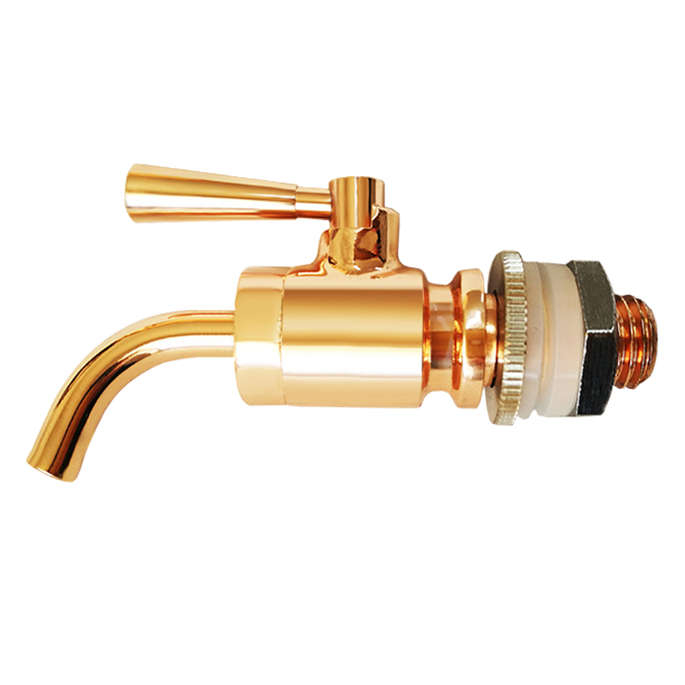 Grifo de vino de alta calidad de 12mm, barril de roble de oro rosa de latón, jugo, bebida, grifo de botella de vidrio, grifos en miniatura, dispensador práctico