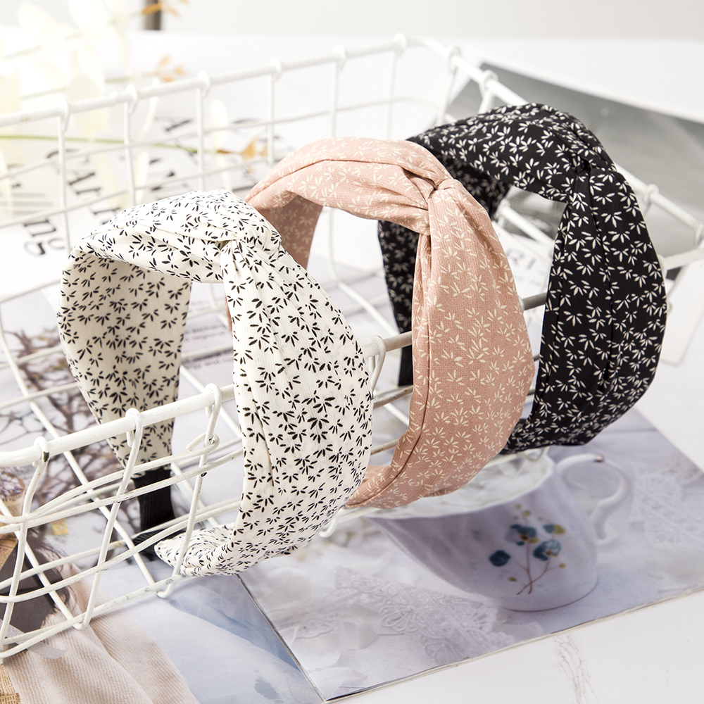 Mode Druck Leopard Stirnband Breites Kreuz Frauen Haarband Elastische Schleife Haar Hoop Bands Lünette Top Knoten Mädchen Haar Zubehör