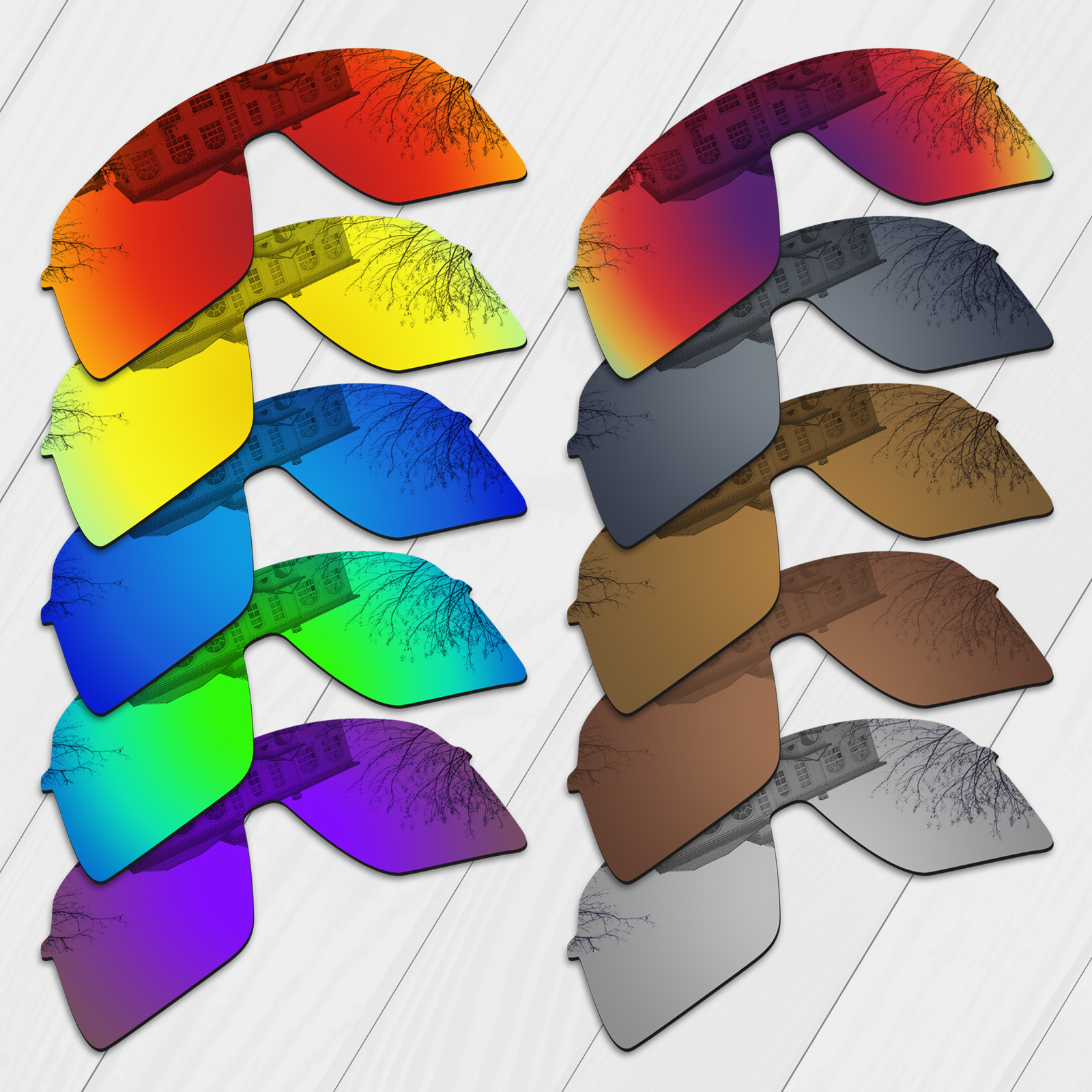 Verres de remplacement améliorés polarisés E.O.S pour lunettes de soleil Oakley Sutro Lite OO9463, choix multiple