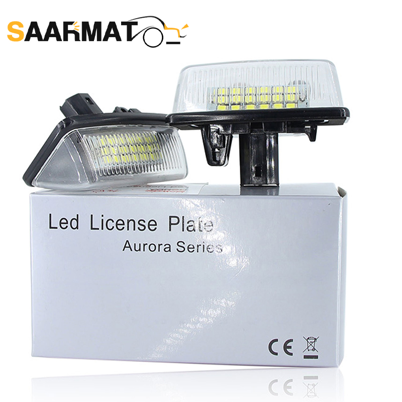 Luzes de placa de licença led para toyota corolla e11 zze12 nde12 zde12 1997-2001 lâmpada de placa de identificação acessórios automotivos