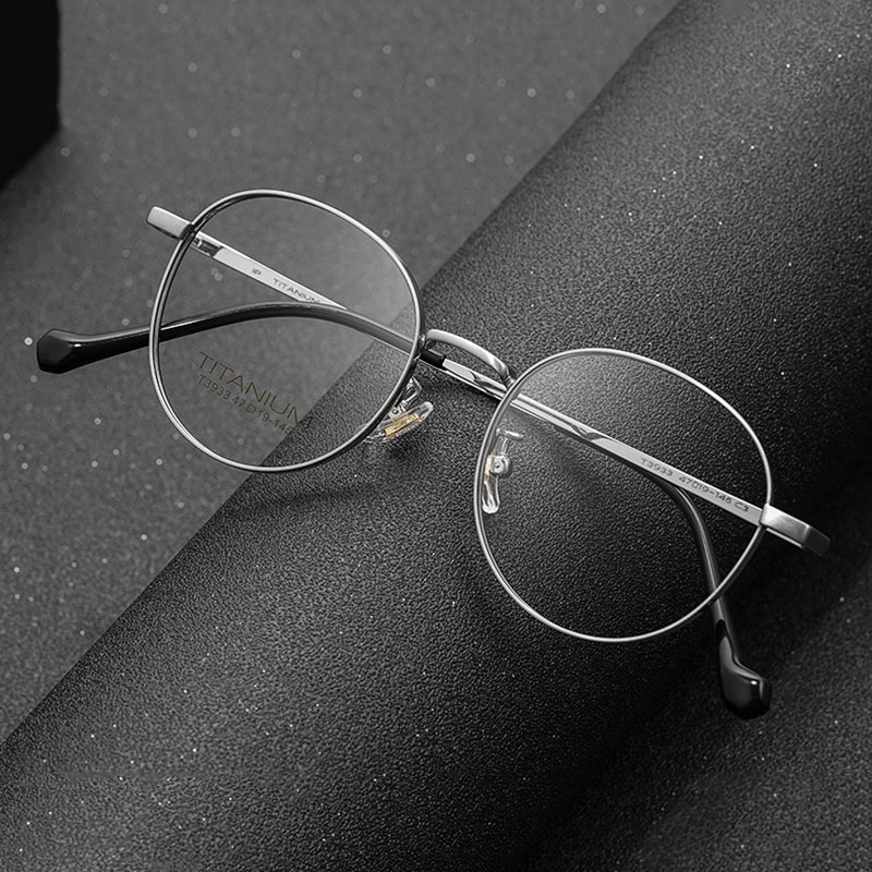 Volledige Velg Β Titanium Frame Glazen Voor Man En Vrouw Ultra Licht Retro Stijl Nieuwe Aankomst Broadside Bijziendheid Eyewears
