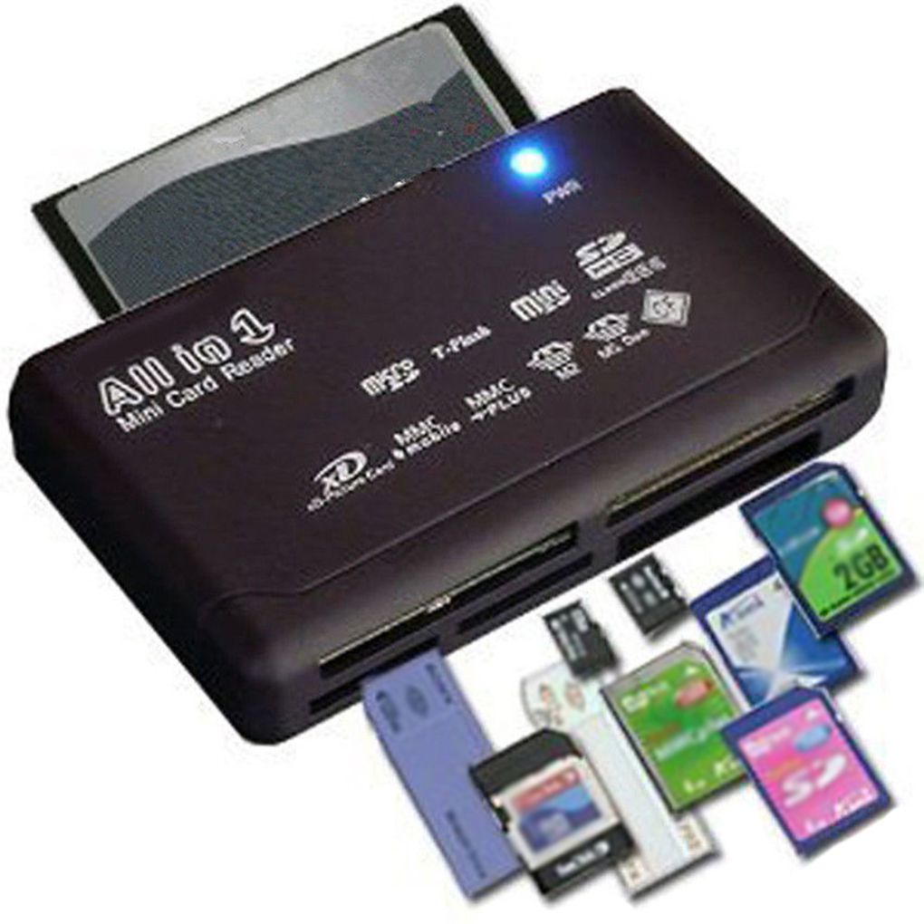 Card Reader USB 2.0 SD Card Reader Adapter TF CF SD Mini SD SDHC MMC MS XD Reading Device Memory Card Adapter