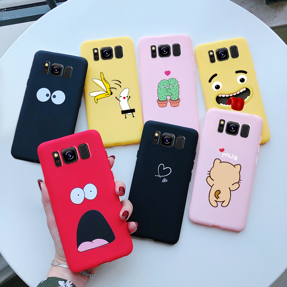 Para Samsung Galaxy S8 S8 Plus S8 + Samsung S 8 S8plus Funda de silicona bonita suave mate Protector de teléfono Funda Fundas