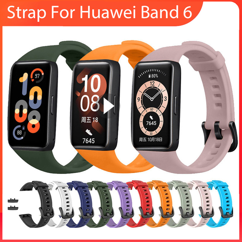 Мягкий силиконовый спортивный ремешок для Huawei Band 6, умный браслет, сменный ремешок для Huawei Watchband 6, Honor Band 6