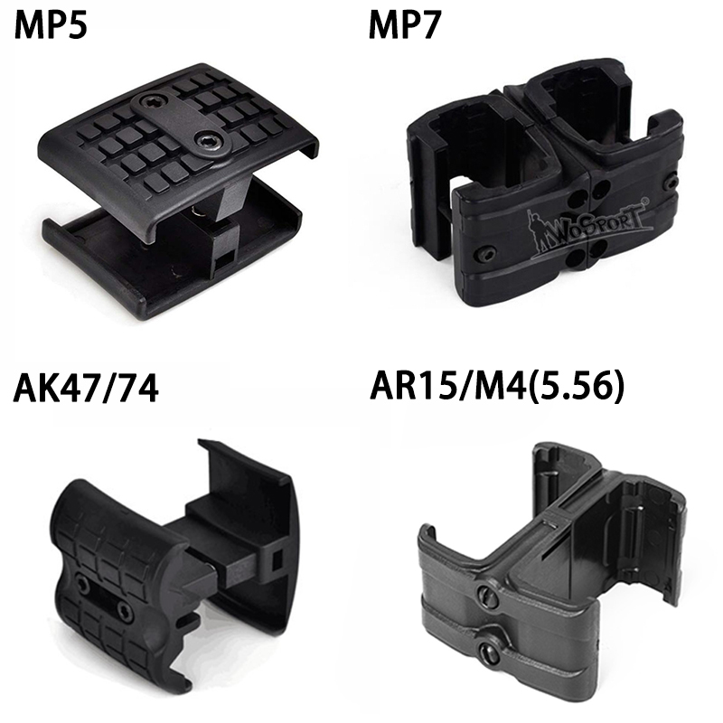 Зарядное устройство для винтовки, зажим для журналов, разъем Mag-Link для AK 47 74 MP5 AR 15 M4A1 MP7 5,56 мм, аксессуар для страйкбола и охоты