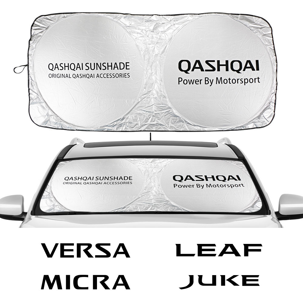 Parasol para parabrisas de coche, accesorio para Nissan Micra, Qashqai, Leaf, Kicks, Juke 350Z, 370Z, Armada, Versa, Elgrand, livine, NV200, Pathfinder, Serena