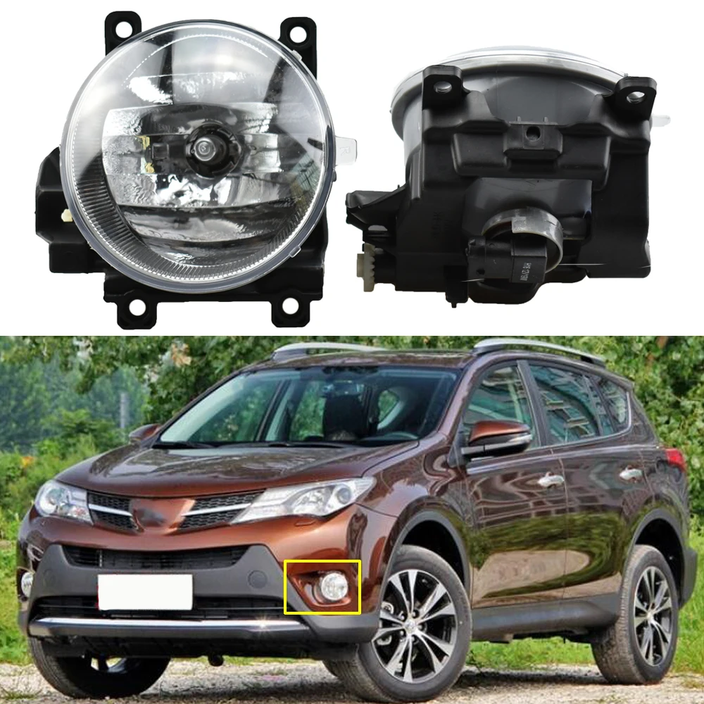 Автомобильные противотуманные фары в сборе для Toyota RAV4 RAV 4 2013 2014 2015 12 В передний бампер противотуманные фары галогенная лампа
