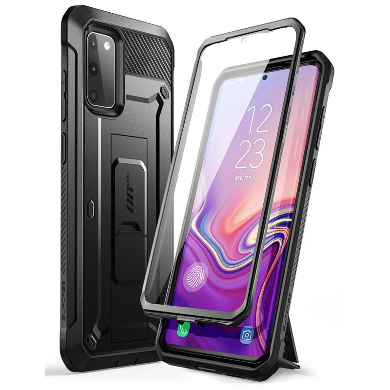 For Samsung Galaxy S20 FE Case (2020 Release) UB Pro, étui complet avec protection d'écran intégrée et béquille