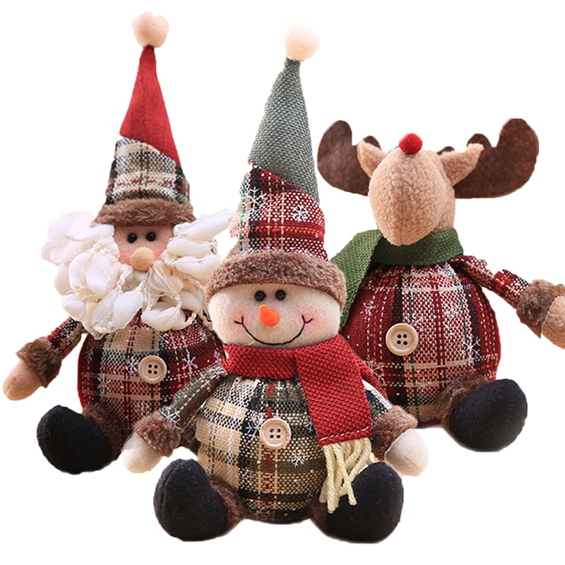 Boneco de neve boneca feliz natal decoração para casa mesa 2023 elk boneca enfeites de natal papai noel navidad presente feliz ano novo 2024