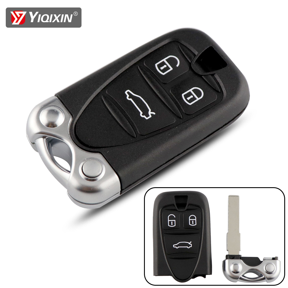 YIQIXIN 3-кнопочный дистанционный ключ для замены Alfa Romeo 159 Brera 156 Spider Smart Car Key Shell с лезвием, автоаксессуары