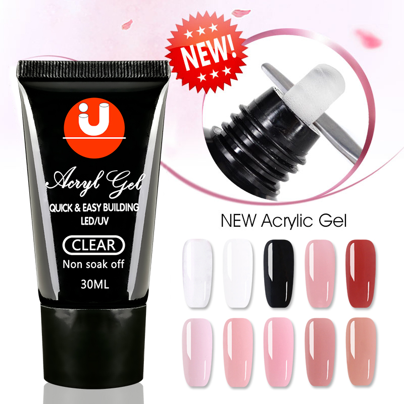 Neuestes Acryl-Gel, 30 g, Poly-Nagelgel, semipermanentes Gel zur Verlängerung von Polygels, Acryl-Gel-Nagellack, Maniküre-Builder, UV-Gellac