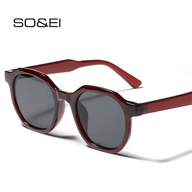 SO & EI Fashion Square damskie okulary przeciwsłoneczne okulary Vintage rama trendy wyczyść herbata beżowe okulary mężczyźni odcienie UV400 okulary