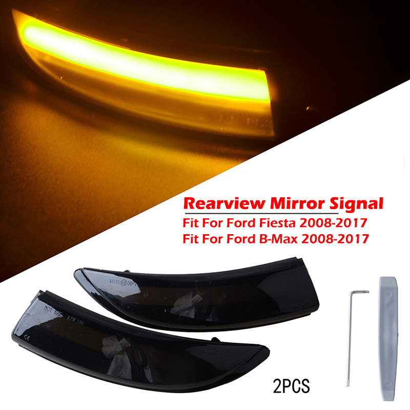 Side Mirror Signal Blinker Indicator Light Fit for Ford Fiesta Mk7 2008-2017 Fit for Ford B-Max 2008-2017 Car Accessories