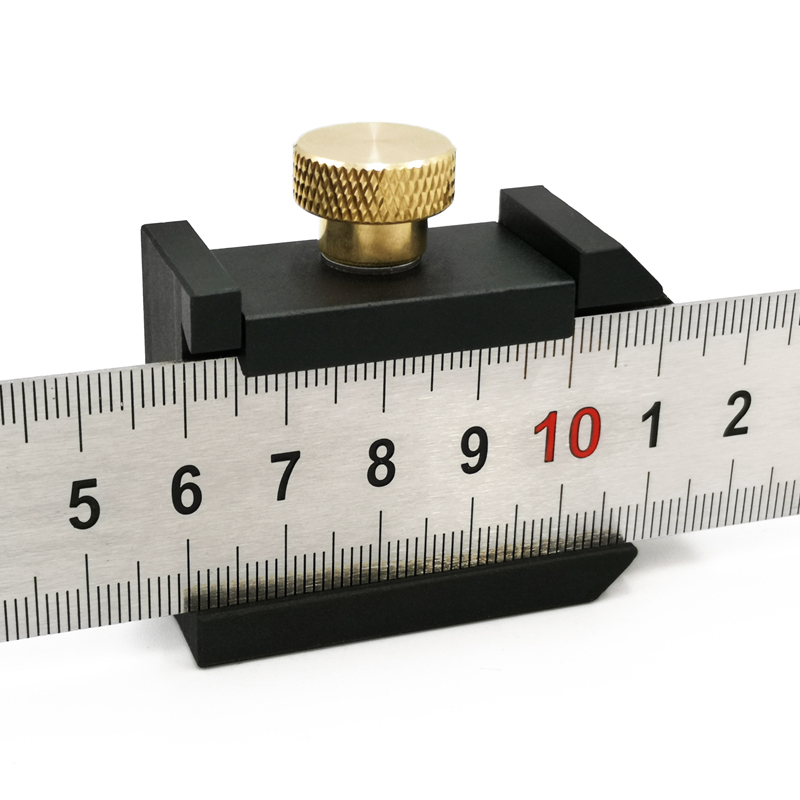 Règle de positionnement en acier, scripteur d'angle, bloc de positionnement, ligne de menuiserie, jauge de scripteur en alliage d'aluminium pour les outils de mesure de menuiserie de bricolage