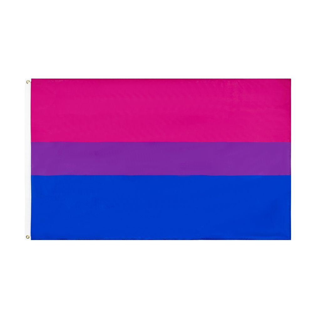 FLAGHUB 60X90 90X150cm LGBT Bi Bisexuel fierté drapeau de bisexualité pour la décoration