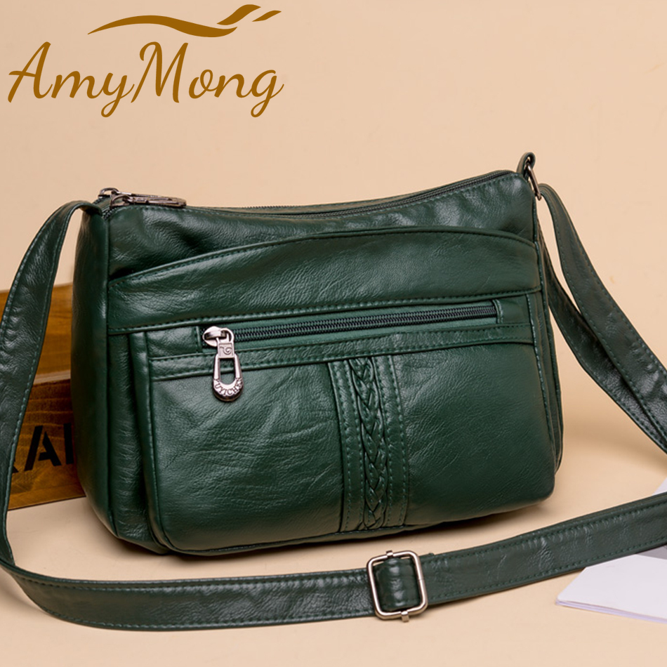 Borsa a tracolla da donna in tinta unita alla moda tutto-fiammifero borse a tracolla da donna ad alta capacità 2021 nuova borsa da donna in pelle Pu di alta qualità