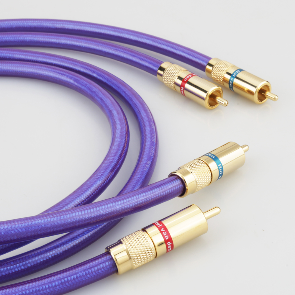 Baru Kabel Interkoneksi Audio Van Den Ruff MC-SILVER IT 65 RCA dengan Colokan RCA Berlapis Emas