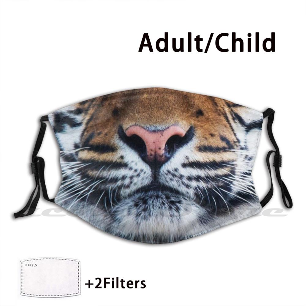 Algodão lavável dos cuidados pessoais da máscara de filtro pm2.5 personalizado, máscara protetora, vida selvagem, tendência lavável animal selvagem