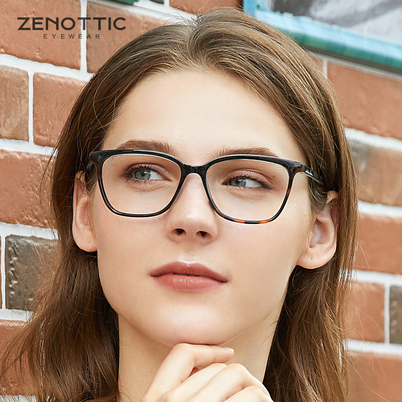 ZENOTTIC Retro Anti Blau Licht Lesebrille für Frauen Computer Gaming Brille Presbyopie Brillen Optische Hyperopie Brillen