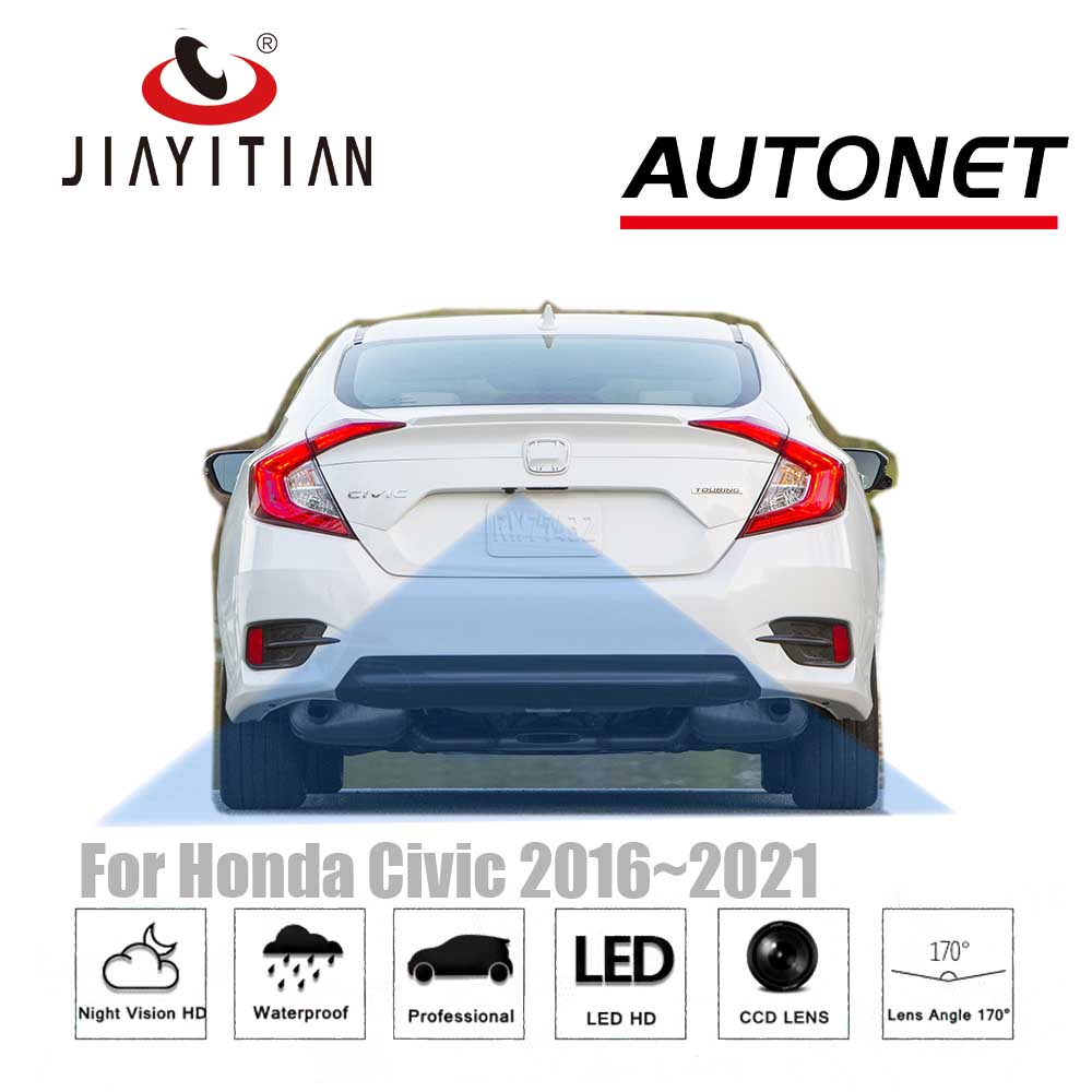 Cámara de visión trasera JIAYITIAN para Honda Civic 2016 2017 2018 2019 2020 2021 2022/CCD/Visión nocturna/Cámara de aparcamiento