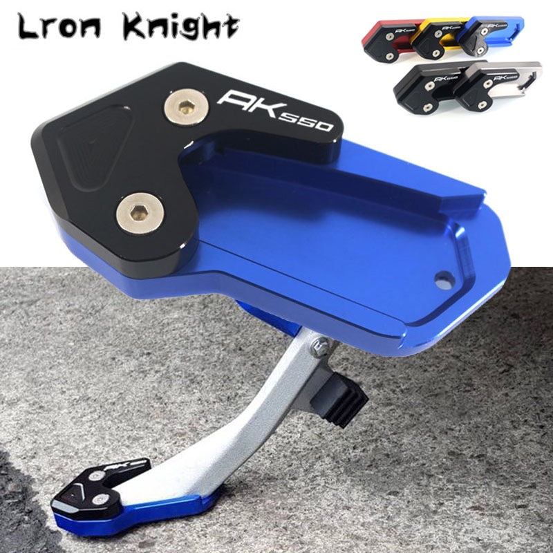 Dla KYMCO AK550 AK 550 2017 2019 2019 motocykl CNC podpórka przedłużenie stojaka po stronie stopy poduszka wspierająca płyta z Logo