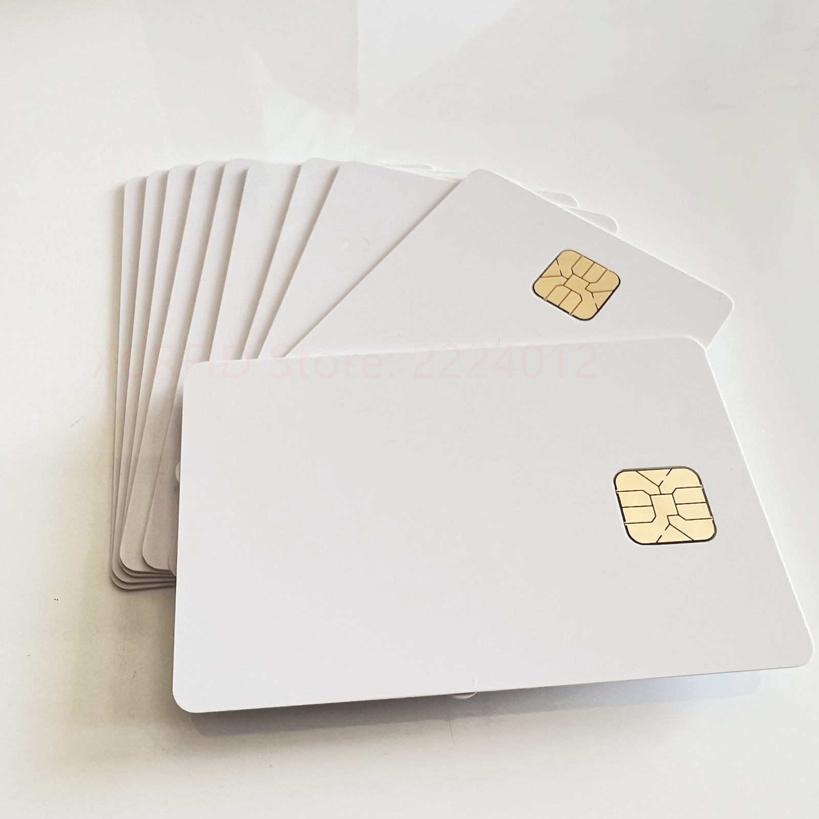 Tarjeta de PVC imprimible en blanco de inyección de tinta SLE4428 para todas las impresoras de inyección de tinta, tarjeta IC inteligente de inyección de tinta con Chip de contacto estándar ISO7816, 50 unids/lote