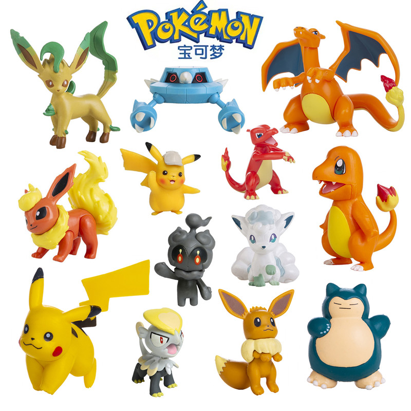 Figurines Pokemon 3-9 Cm, figurines de dessins animés, de films, d'anime, Charizard Pikachu Mewtwo Pocket Monster, jouets d'action, modèles cadeaux