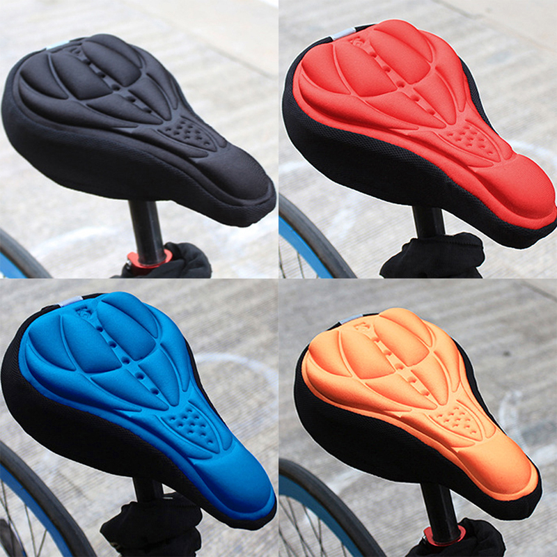 Juste de coussin de dégager de vélo de montagne ultra douce, siège de vélo, coussin de gel 3D, silicone, confort supplémentaire épaissi, VTT, cyclisme, 4 couleurs