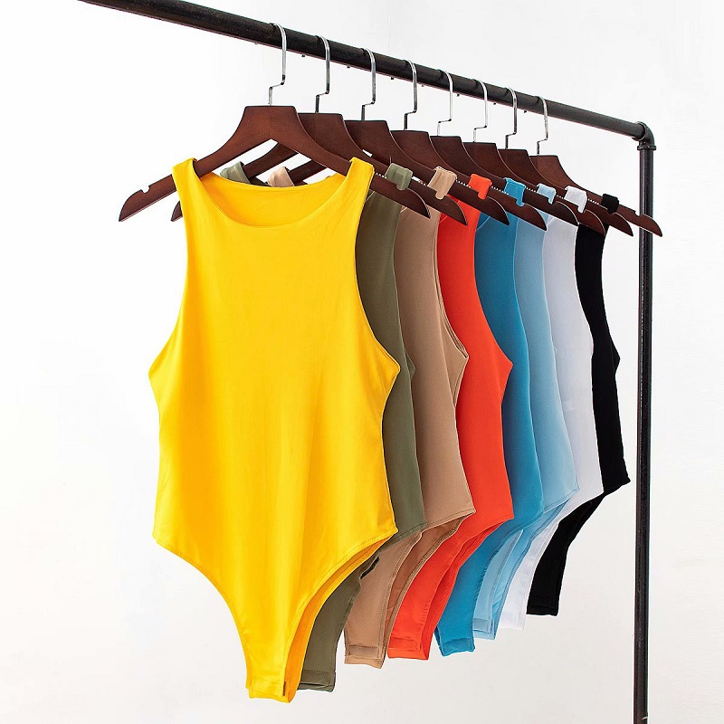 2024 verão sólido sexy bodycon mulheres bodysuits feminino 4 cores verde magro casual bodysuit chique senhora clube curto playsuits femme