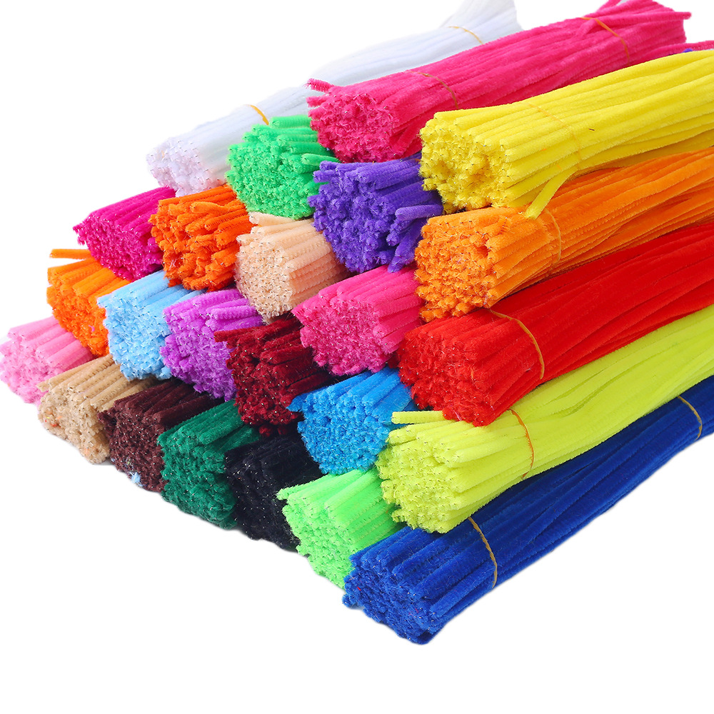 Bộ 50 Viền Thân Ống Trẻ Em Tự Làm Đồ Chơi Sáng Tạo Viền Que Làm Sạch Mẫu Giáo Giáo Dục Handmade Chất Liệu Sang Trọng Que