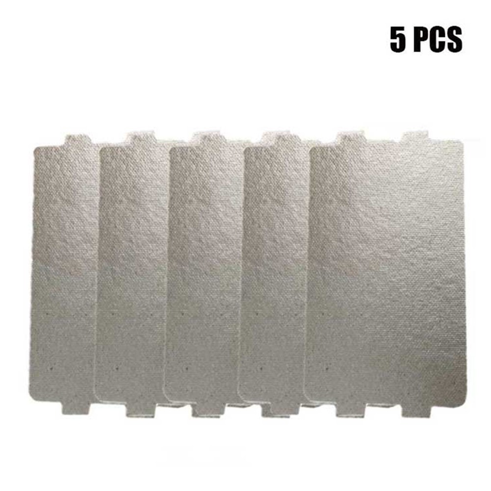 Placa de Mica Universal para horno microondas, hoja de Mica para horno microondas, tostadora, secador de pelo, calentador, 116x65mm, 5 uds.