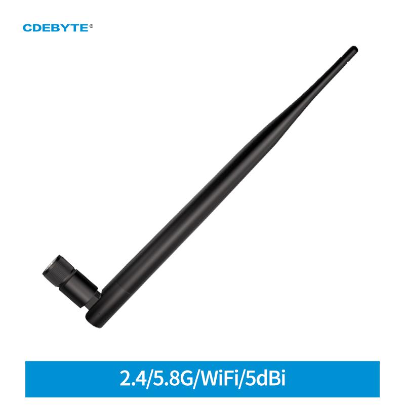 2PCS TXWF-JKS-20 Dual Band 2,4 GHz 5,8 GHz 5dBi Wifi Gummi Antenne SMA-J für ZigBee Modul Blau-zahn netzwerk Karte Router IoT